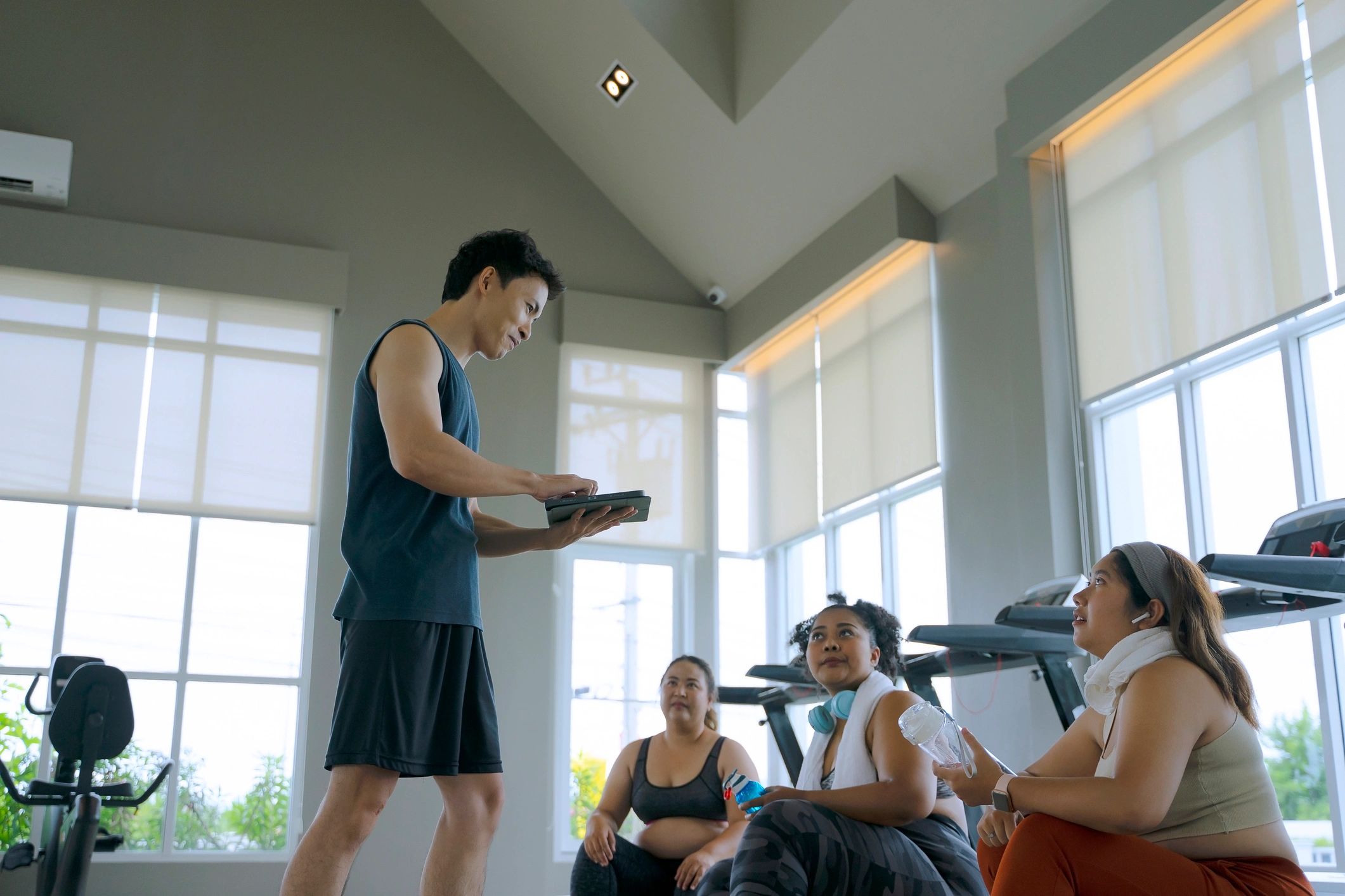 FitCore member smiling at the gym